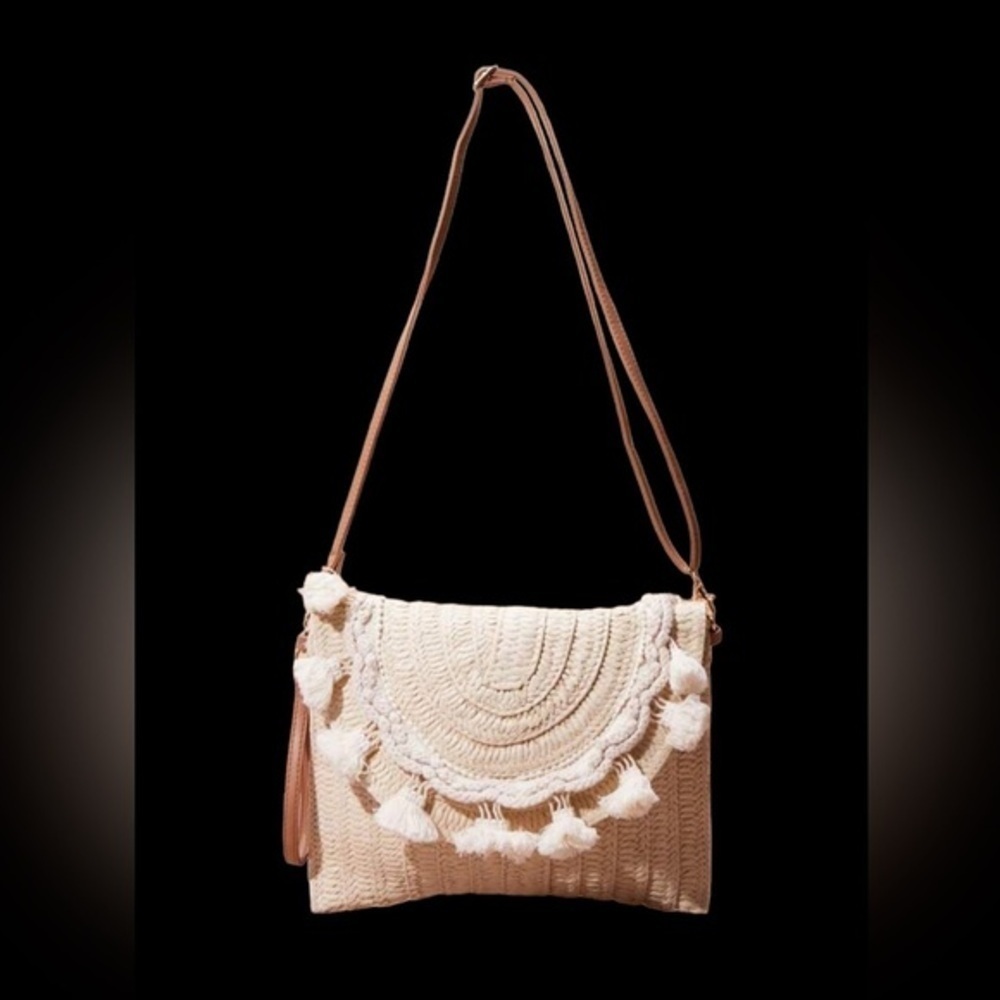 Vacation Boho Tassel Clutch Bag Tropical Bohemian Handbag